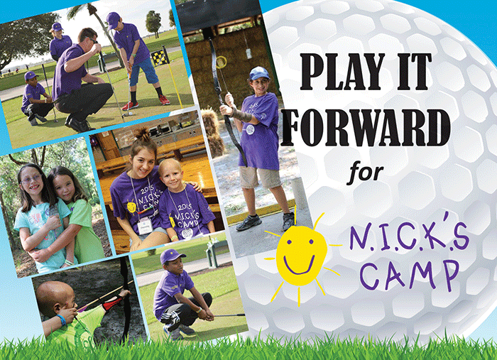 PLAY IT FORWARD WITH NICK’S GOLF BALLS & HELP KIDS AND YOUNG ADULTS BATTLING CANCER